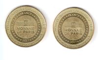Лот: 10229021. Фото: 2. Франция 2017 набор 2шт жетон медаль... Значки, медали, жетоны