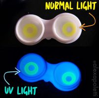 Лот: 11655998. Фото: 4. UV GLOW линзы, светящиеся в ультрафиолете... Красноярск