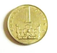 Лот: 25122480. Фото: 2. Чехия 1 крона 1993 первый год... Монеты