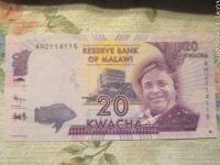 Лот: 18676877. Фото: 2. Малави 20 квача 2012 №АН 2114116. Банкноты