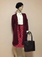 Лот: 10195703. Фото: 15. новый стильный бордовый кардиган...