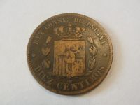 Лот: 4928052. Фото: 2. Испания. 10 сантим, 1878 г. Монеты