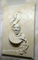 Лот: 17338917. Фото: 3. Картина барельеф из скульптурного... Домашний быт
