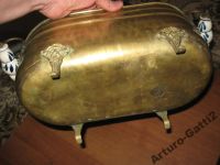 Лот: 6007178. Фото: 7. Кашпо медь бронза керамика Европа...