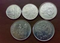 Лот: 8768747. Фото: 2. Бразилия 5 монет 1979-85. Монеты