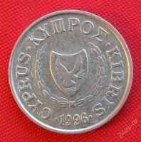 Лот: 1588578. Фото: 2. (№689/LF) 1 цент 1996 (Кипр). Монеты
