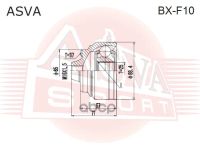 Лот: 21965586. Фото: 2. Шрус Наружный 25X65.2x37 ASVA... Автозапчасти