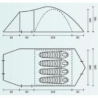 Лот: 7842012. Фото: 2. Палатка Campack tent Breeze explorer... Туризм