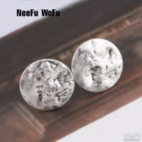 Лот: 13801540. Фото: 2. Серьги круглые гвоздиками под... Ювелирные изделия, бижутерия, часы