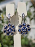 Лот: 25548216. Фото: 3. Эксклюзивные золотые серьги с... Красноярск