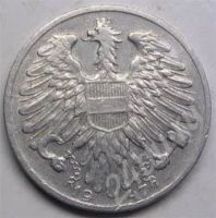 Лот: 359881. Фото: 2. Австрия. 1 шиллинг 1947г. (2). Монеты