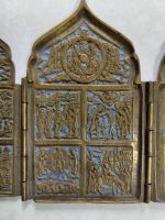 Лот: 25406466. Фото: 5. Складень 4-х створчатый.. Бронза...