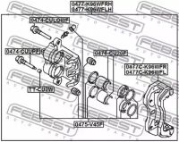 Лот: 25870101. Фото: 2. Поршень суппорта тормозного переднего... Автозапчасти