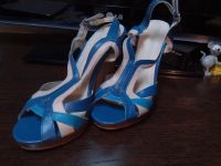Лот: 8044560. Фото: 2. Босоножки цветные синие размер... Женская обувь