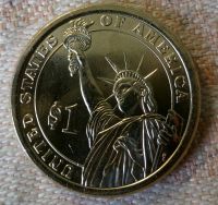 Лот: 6972002. Фото: 2. 1 доллар, 37 президент США, Ричард... Монеты