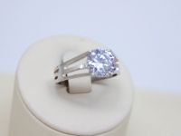 Лот: 15183157. Фото: 2. СЕРЕБРЯНОЕ КОЛЬЦО С ФИАНИТОМ 4... Ювелирные изделия, бижутерия, часы