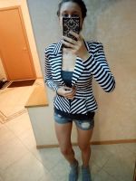 Лот: 8658324. Фото: 4. Пиджак в полоску, новый (Турция... Красноярск