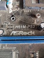 Лот: 9606640. Фото: 2. Материнская плата AsRock H61M-PS2... Комплектующие