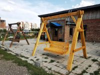 Лот: 9967008. Фото: 2. Дачная качеля / деревянная качеля... Постройки на участке