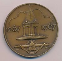 Лот: 15990513. Фото: 2. СССР Медаль 1967 700 лет Могилев... Значки, медали, жетоны
