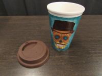 Лот: 10702090. Фото: 3. Термостакан керамический с силиконовой... Домашний быт