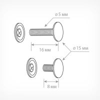 Лот: 21359225. Фото: 2. Пластиковый винт-заклепка. Бизнес