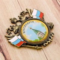Лот: 12128013. Фото: 2. Магнит-герб «Красноярск». Сувениры