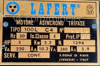 Лот: 25523204. Фото: 2. Электродвигатель Lafert, TIPO... Электрооборудование