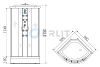 Лот: 8057210. Фото: 8. Душевая кабина 90x90 низкий поддон...