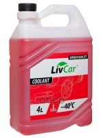Лот: 24858661. Фото: 3. Livcar Coolant -40 Красный (4Л... Авто, мото, водный транспорт
