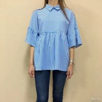 Лот: 9669873. Фото: 3. Летняя туника в морском стиле... Одежда, обувь, галантерея