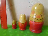 Лот: 21691305. Фото: 2. Матрёшки деревянные 3 шт. Игрушки