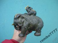 Лот: 5817631. Фото: 3. слон.слоник.бронза.21см.камбоджа... Коллекционирование, моделизм