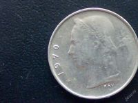 Лот: 103229. Фото: 2. Бельгия 1 франк 1970 г. Монеты