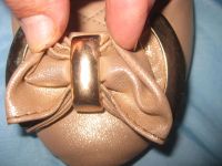 Лот: 10096599. Фото: 4. Золотистые балетки с бантом 37... Красноярск