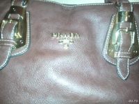 Лот: 9139282. Фото: 3. Сумка шоколадного цвета PRADA. Одежда, обувь, галантерея