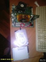 Лот: 9125913. Фото: 2. biostar775socet/1gb/80gb hdd/palit... Компьютеры, ноутбуки, планшеты