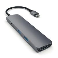 Лот: 21439142. Фото: 2. USB адаптер Satechi Slim Aluminum... Носители информации