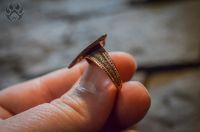 Лот: 20364246. Фото: 6. Женское кольцо с гравировкой...