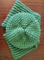 Лот: 8013680. Фото: 2. Комплект, шапка-берет и шарф-хомут... Вязание, шитье