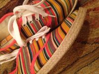 Лот: 12098221. Фото: 2. Тапки (кеды) с плетёной отделкой... Женская обувь