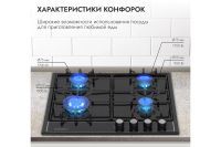 Лот: 23644264. Фото: 4. Газовая панель Hoff V60V41B001. Красноярск