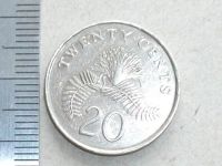 Лот: 9509409. Фото: 4. Монета 20 цент Сингапур 1985 герб... Красноярск
