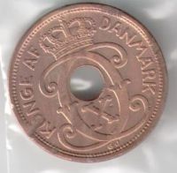 Лот: 13056625. Фото: 2. Дания 1 оре 1938 год (с3-5). Монеты