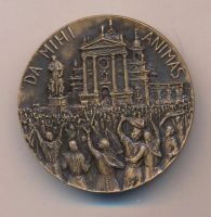 Лот: 19665743. Фото: 2. Ватикан Италия Медаль 1988 Дон... Значки, медали, жетоны