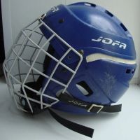 Лот: 6091617. Фото: 4. Шлем хоккейный Jofa синий. Красноярск