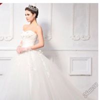 Лот: 5933876. Фото: 3. Шикарное свадебное платье с небольшим... Одежда, обувь, галантерея