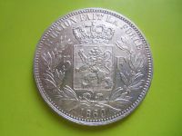 Лот: 3578487. Фото: 4. 5 франков 1869 г. Бельгия,серебро... Красноярск