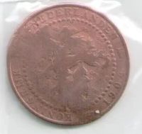 Лот: 10628171. Фото: 2. 1 цент 1904 года, Голландия Нидерланды. Монеты