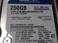 Лот: 18422450. Фото: 3. HDD 250gb SATA, жесткий диск для... Компьютеры, оргтехника, канцтовары